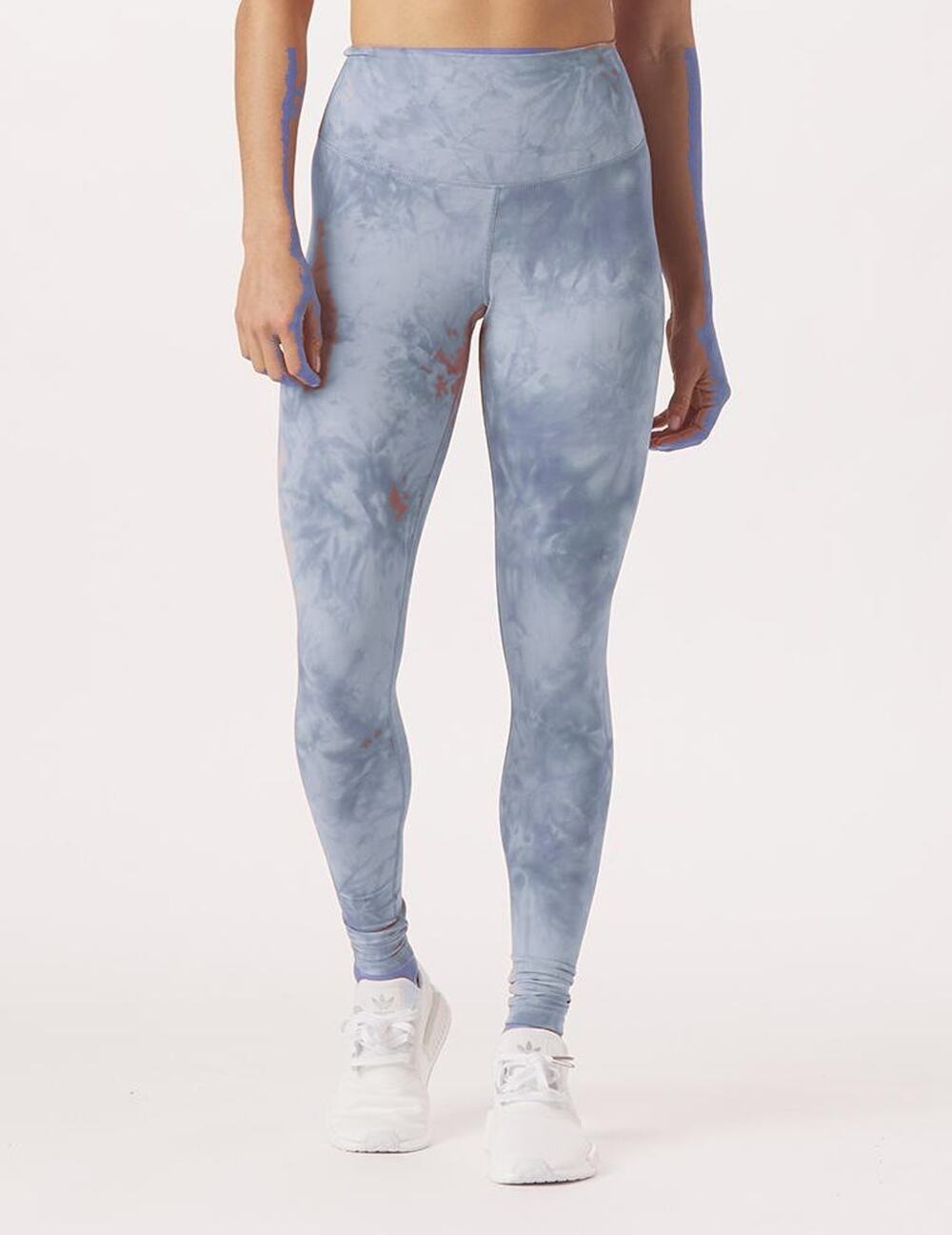 Glyder Sultry Legging Womens Blue Tie Dye Yoga Gym Running sz. Medium NEW
